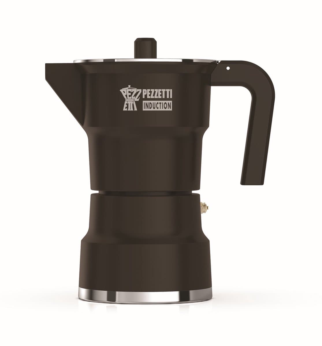 Pezzetti – SOLIDEXPRESS - espressomaker - koffiemaker - 6 kops - aluminium - zwart - INDUCTIE - gas - elektrisch - percolator - moka pot — afbeelding 1