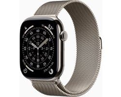 Apple Watch 11 - Wifi + 5G - 46mm - Titanium Case with Natural Milanese Loop - S/M