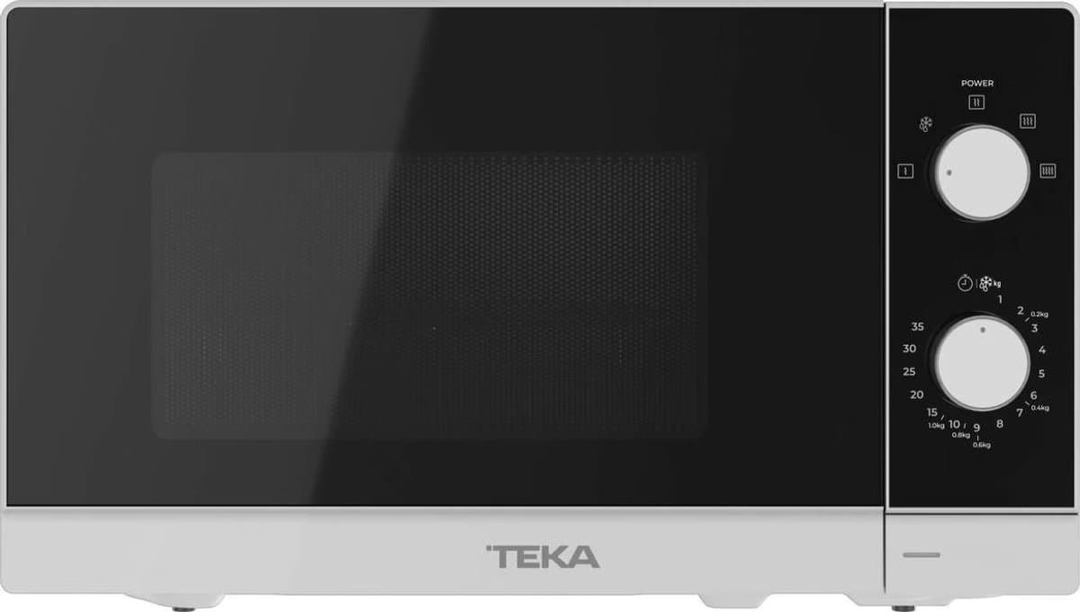 Teka MW FS20 WH - Vrijstaande Solo Magnetron - 20L - 700W - 5 Vermogensniveaus - Mechanische Bediening - Wit — afbeelding 1