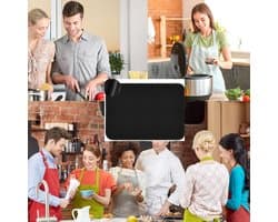 Candala Vuurvaste mat, 60 x 40 cm, mat voor friteuse, vuurvaste onderkant, voor koffiezetapparaat, brandbeveiliging, werkbladbescherming, antislip en waterdicht