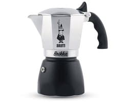 Bialetti Brikka Revolution 4 Kops – Espressopot met Crema – Aluminium Mokapot – Authentieke Italiaanse Koffie
