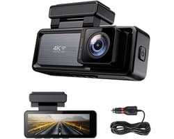 Gloovon - Dashcam - 4K Ultra HD Resolutie - 3.2 inch IPS Scherm - Met WiFi & App - Parkeermodus - Nachtzicht - G-Sensor