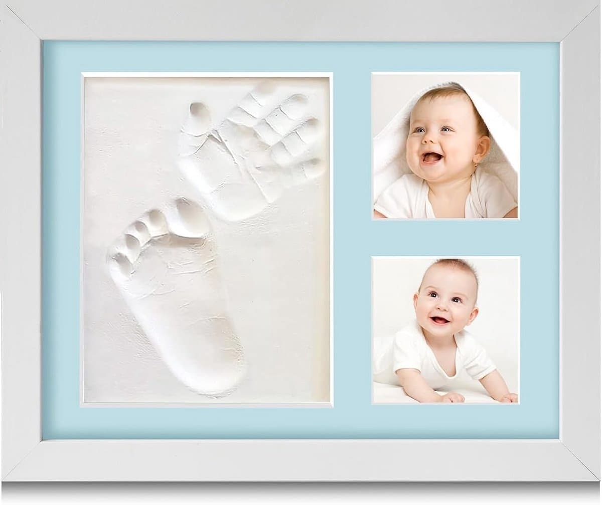 BOTC Baby handafdruk - Baby voetafdruk - 23*28cm - Baby Art - Kraamcadeau - Pootafdruk Hond & Kat — afbeelding 1