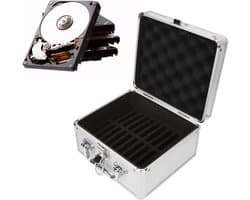Harde Schijf Opslag - Externe Opslag - Data Bescherming - 20 Bay Capaciteit - 23x22x14 cm - Zilver