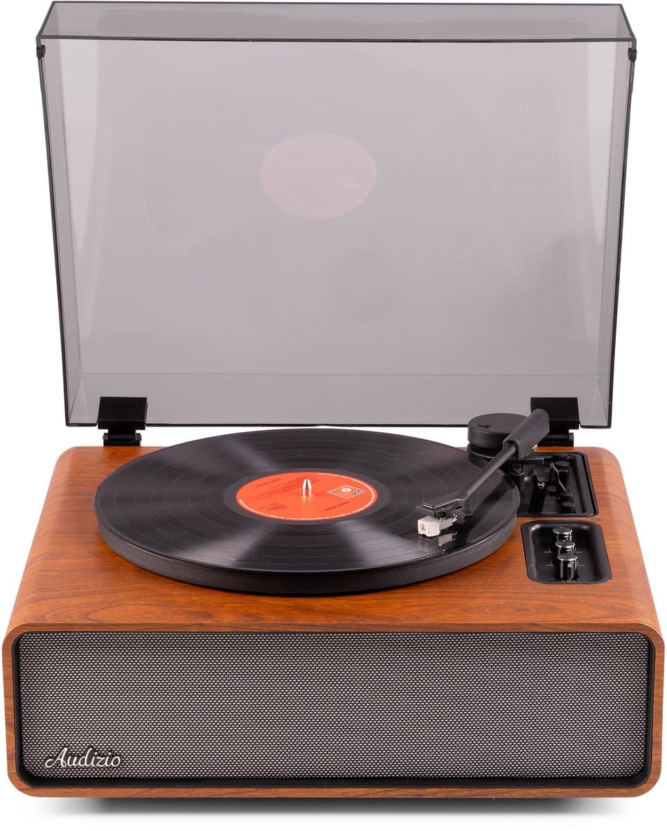 Premium platenspeler - Audizio Laredo - HiFi platenspeler met Bluetooth - LP speler - Houtlook — afbeelding 1
