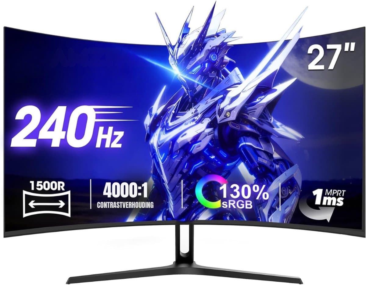 REN® Gaming Monitor 240hz - Gaming Monitor - Zwart - 62x 37x 9cm; 5 kg — afbeelding 1