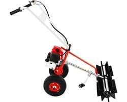 43CC Benzine Veegmachine – Handveger – Motorbezem – Bladveger – Tuinveger – 60 cm Borstelbreedte – 1,7 PK Motor – Stevige Constructie