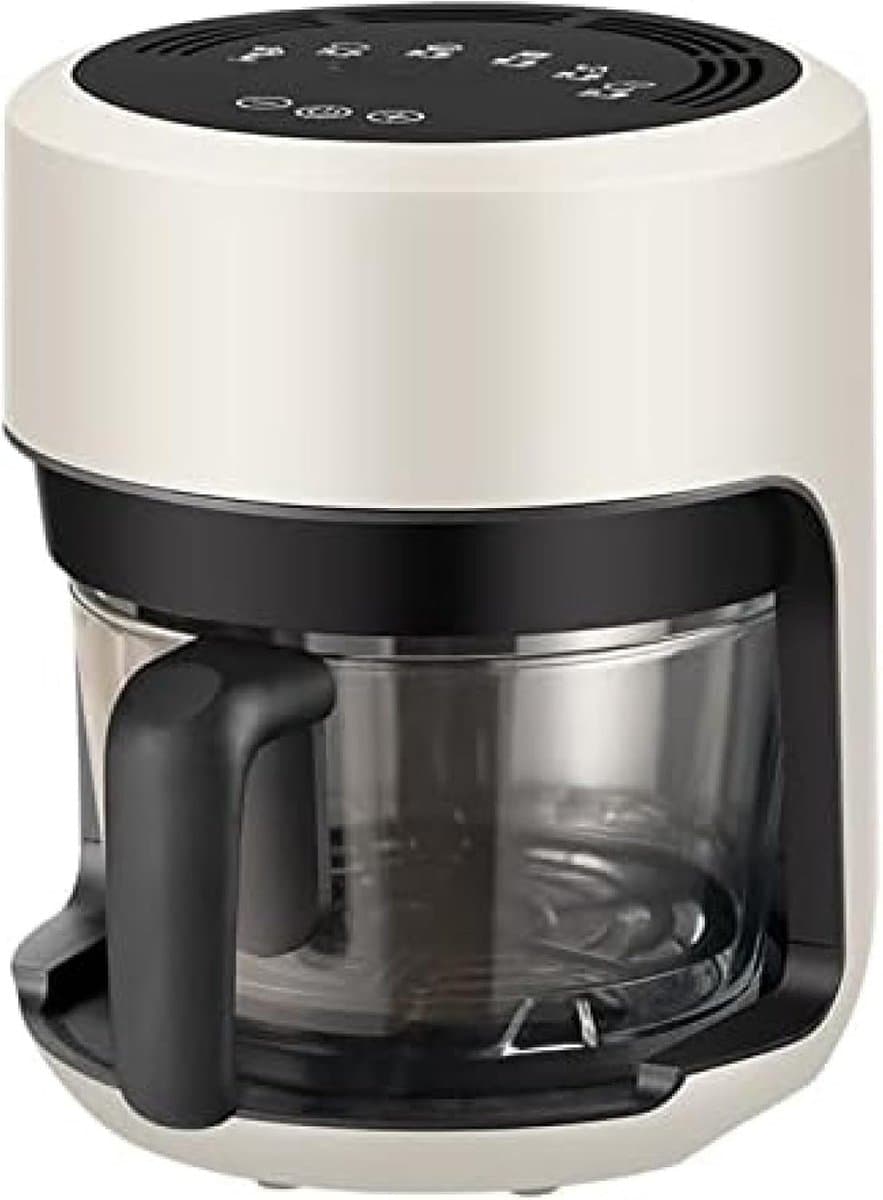 Heteluchtfriteuse 25 Liter - Olievrije Frituurpan - Gezond Koken - Transparant Glazen Ontwerp - 6 Menu Opties - Wit — afbeelding 1