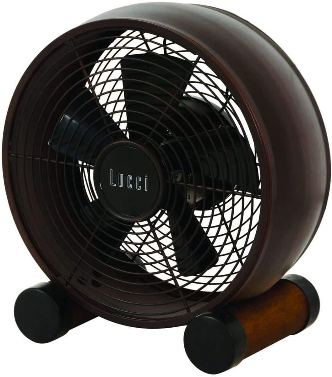 Tafelventilator Breeze - Persoonlijke Koeler - Bureau Verkoeling - Stalen Constructie - 20 cm Diameter - Bronskleurig — afbeelding 1
