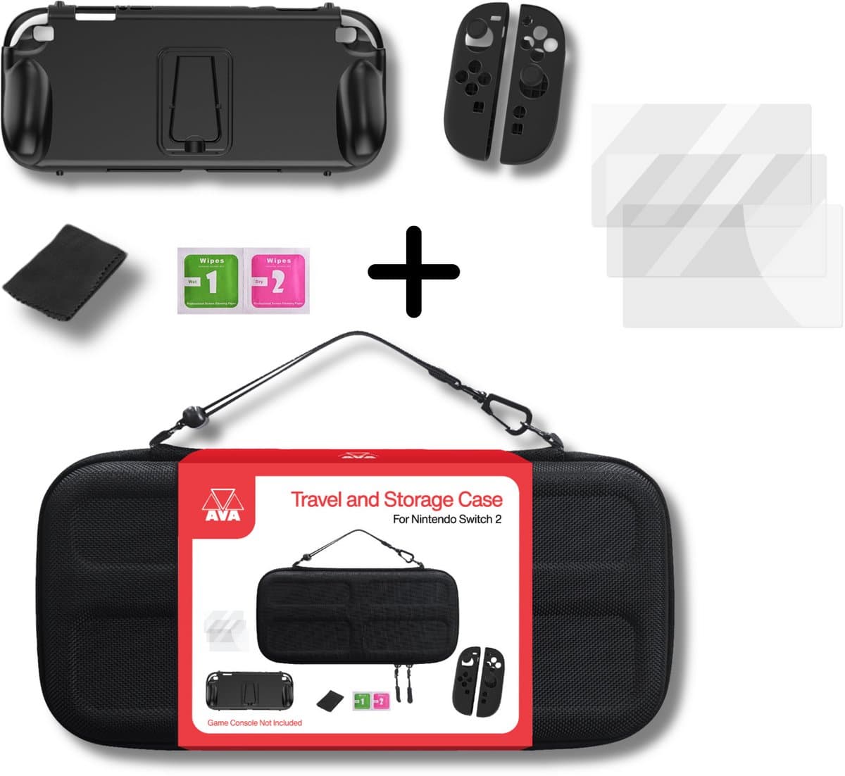 AVA Nintendo switch 2 Case Premium Edition - Screenprotectors - Beschermhoes - Console case - Nintendo switch 2 accessoires — afbeelding 1