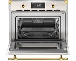 Bertazzoni FHER4077MTAG3 magnetron Goud, Ivoor Combinatiemagnetron Ingebouwd 38 l