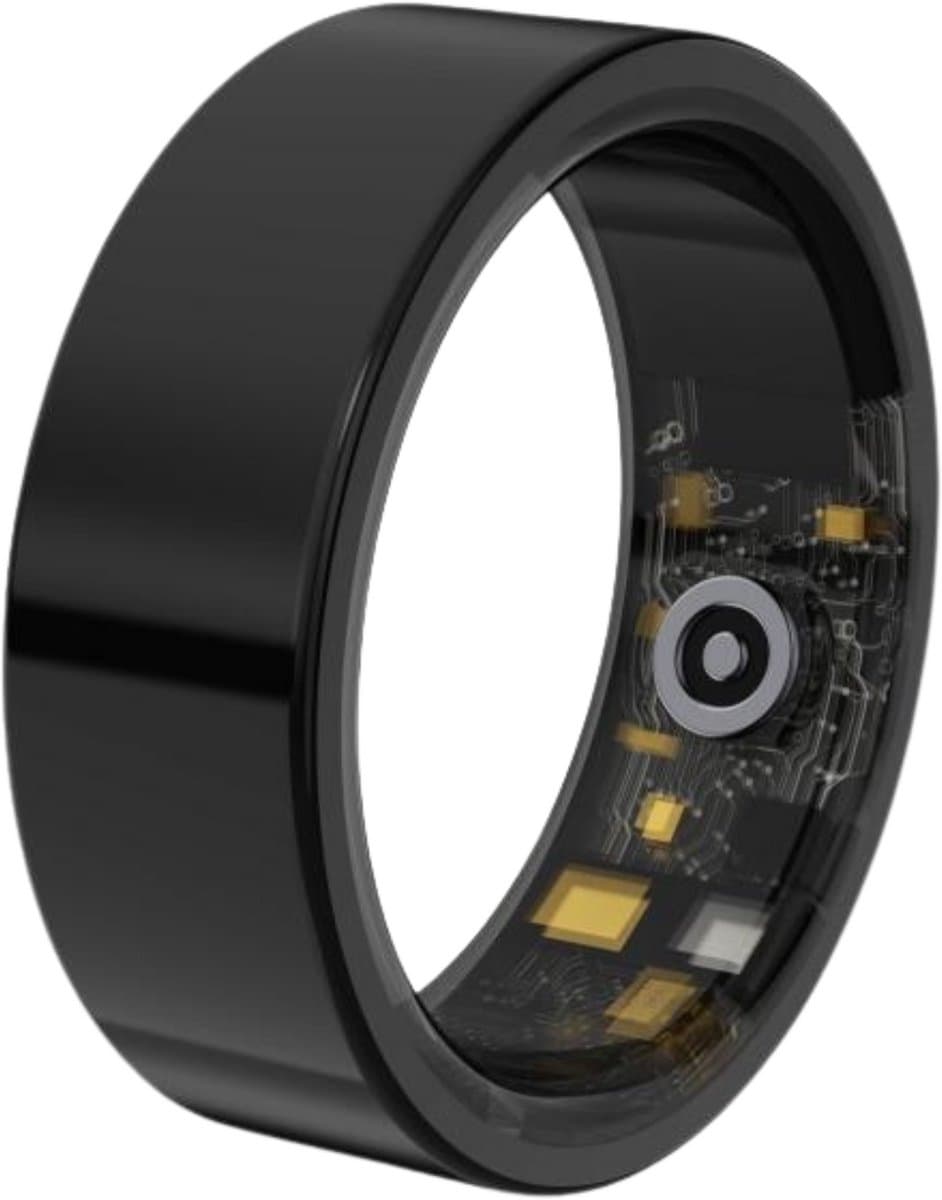 Lacardia Smart ring - Slimme ring - Zwart - Maat 10 - Beschikbaar voor android en IOS - Eigen app - Unisex voor Dames & Heren — afbeelding 1