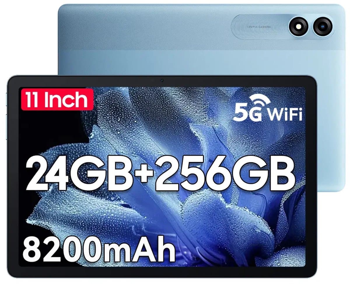 Blackview Tab 9 WiFi - Tablet - 24GB RAM - 256GB ROM - 8200mAh - 10.95 inch - Android 15 - Bluetooth 5.0 - Octa core - Blauw — afbeelding 1