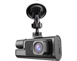 Dashcam - Automonitorcamera - 1080p dubbele lens - usb laadkabel - 32Gb SD card - car charger - HD-videorecorder, groothoekweergave - naadloze loop-opname - voor rijveiligheid, parkeerveiligheid en roadtrips