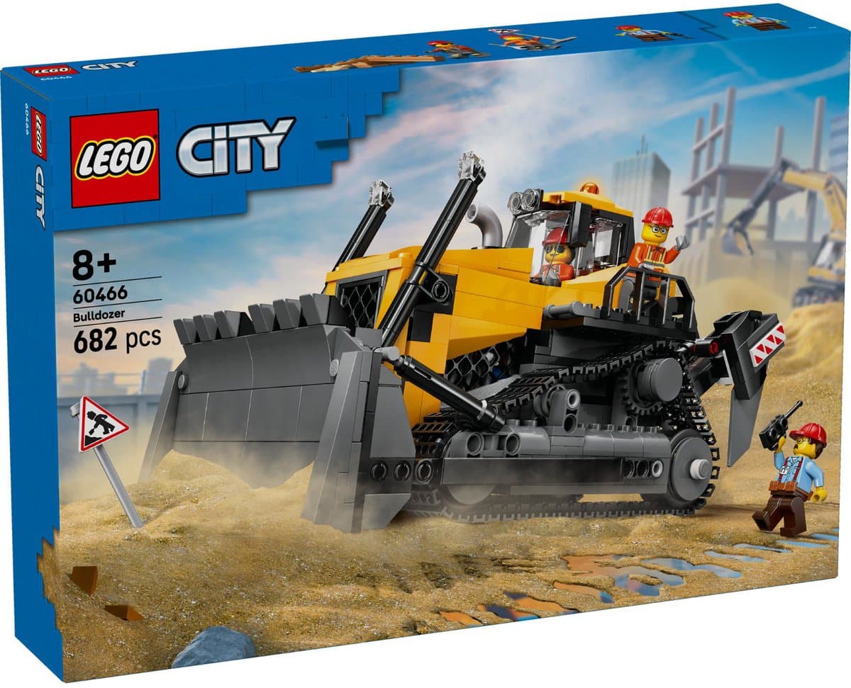 Lego City 60466 Gele Bulldozer Bouwstenen — afbeelding 1