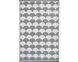 Esschert - Design - Buitenkleed - 180x121 - cm - grijs - en - wit - OC24