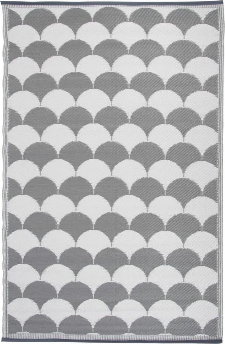Esschert - Design - Buitenkleed - 180x121 - cm - grijs - en - wit - OC24 — afbeelding 1
