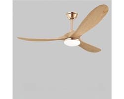 Livano Plafondventilator - Met Verlichting - Plafond Ventilator - Met Lamp - Plafonniere Met Ventilator - Met Licht - Stijl Q - 150cm