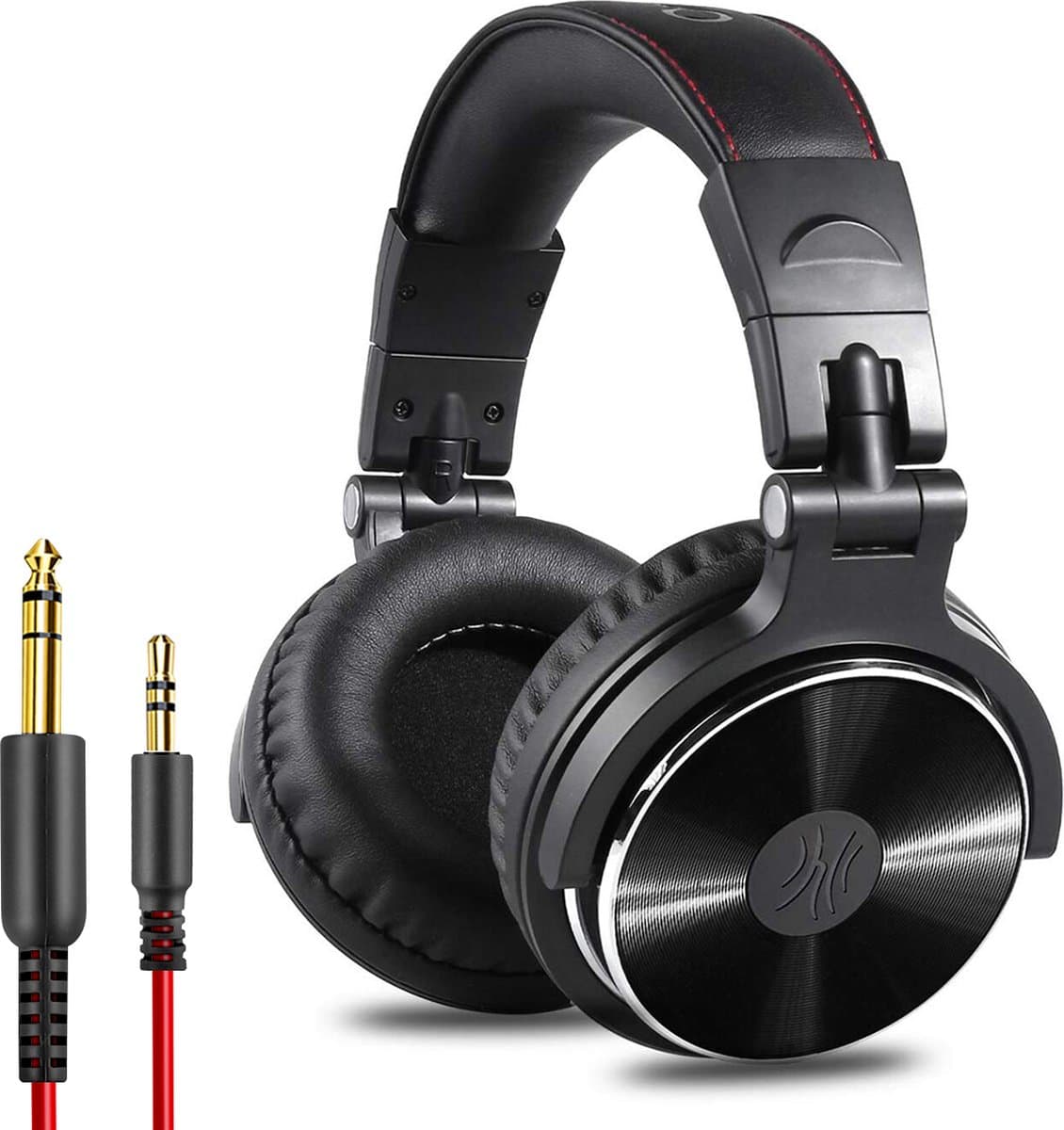 OneOdio Pro 10 - koptelefoon met microfoon - inklapbaar - muziek|studio|DJ (zwart) — afbeelding 1