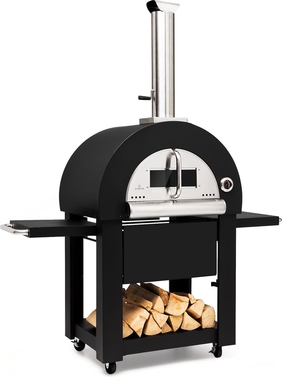 Diavolo Napoletana pizzaoven houtoven roestvrij edelstaal — afbeelding 1