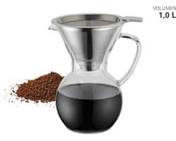 Pour Over Koffiemaker Met Filter, 1 liter – Weis