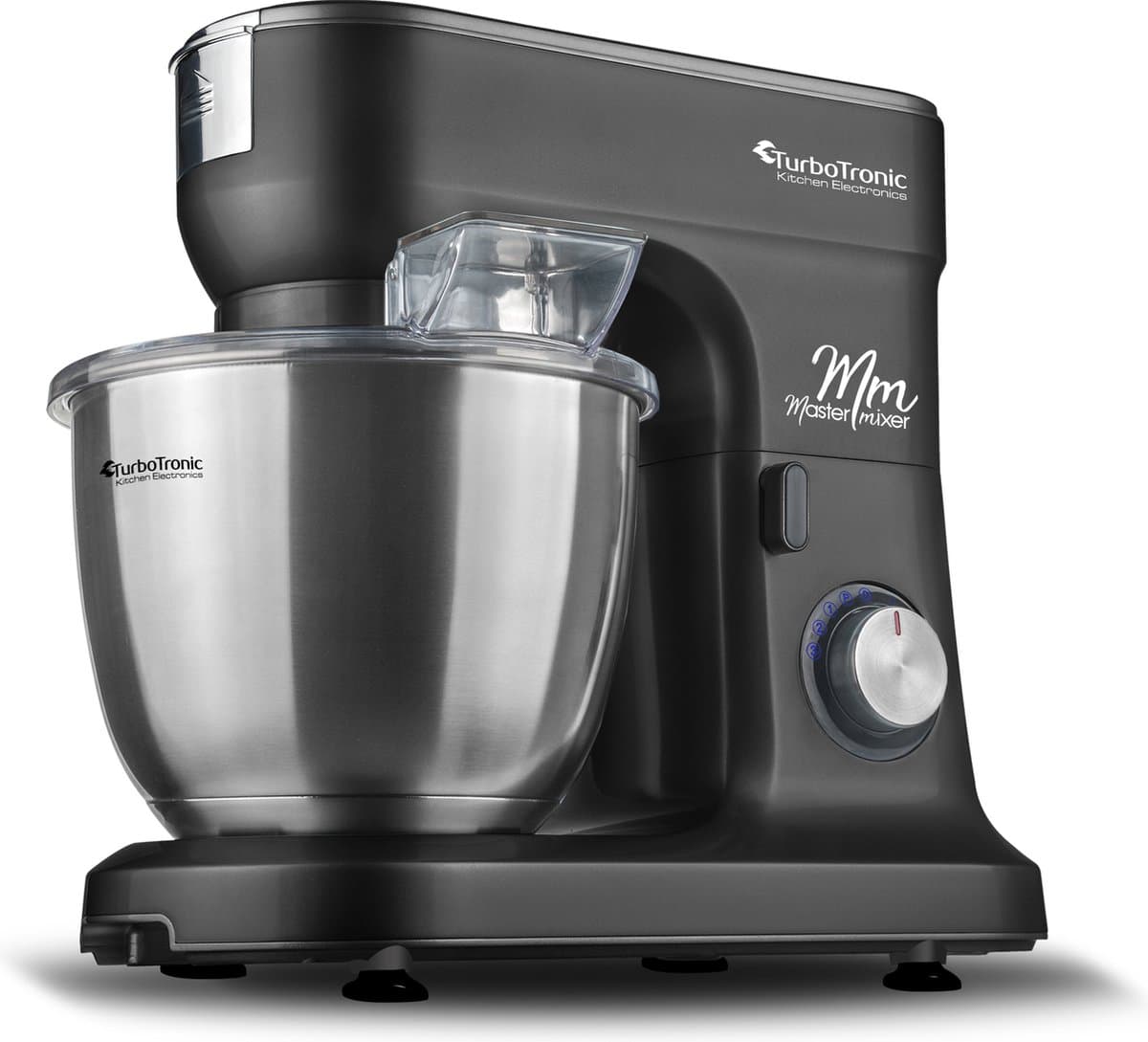 TurboTronic TT-015 Keukenmachine - 6.5 Liter - 1500W - Zwart — afbeelding 1
