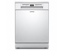 Heinner HDW-FSM60614DWE++ Vrijstaande Vaatwasser – 14 Couverts – Energieklasse E – 6 Programma’s – Digitaal Display – Halve Belading – Extra Drogen – Startuitstel – AquaStop – Kinderslot – 60 cm – Wit – 5 Jaar Garantie