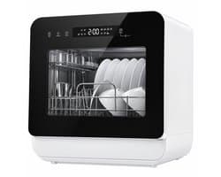 Tafelmodel Vaatwasser 3 Couverts – 7 Programma's – 5L Waterreservoir – 56 dB – Startuitstel – Energieklasse C
