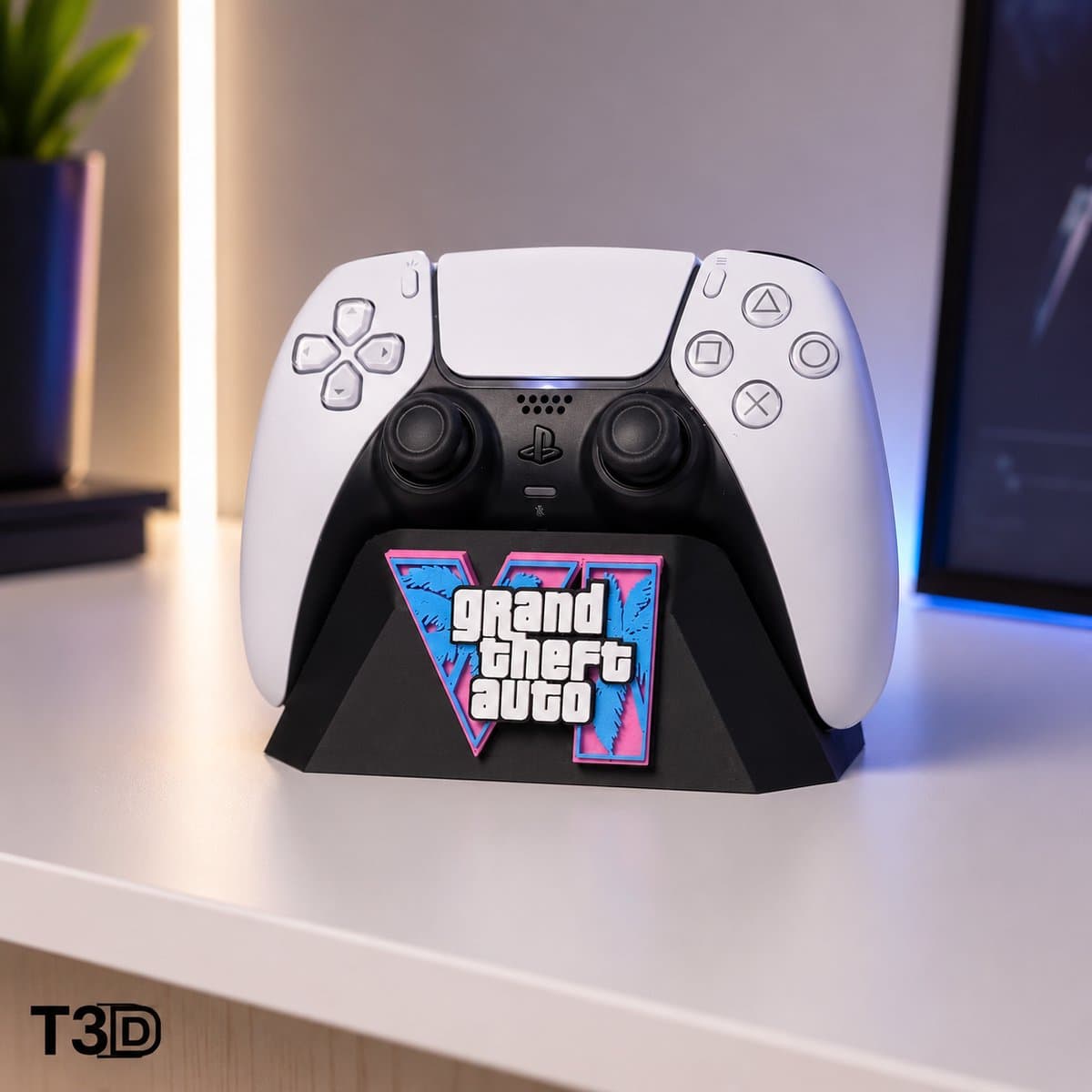 GTA 6 Controller standaard - Geschikt voor PS5 DualSense - ps5 controller Standaard - Zwart — afbeelding 1