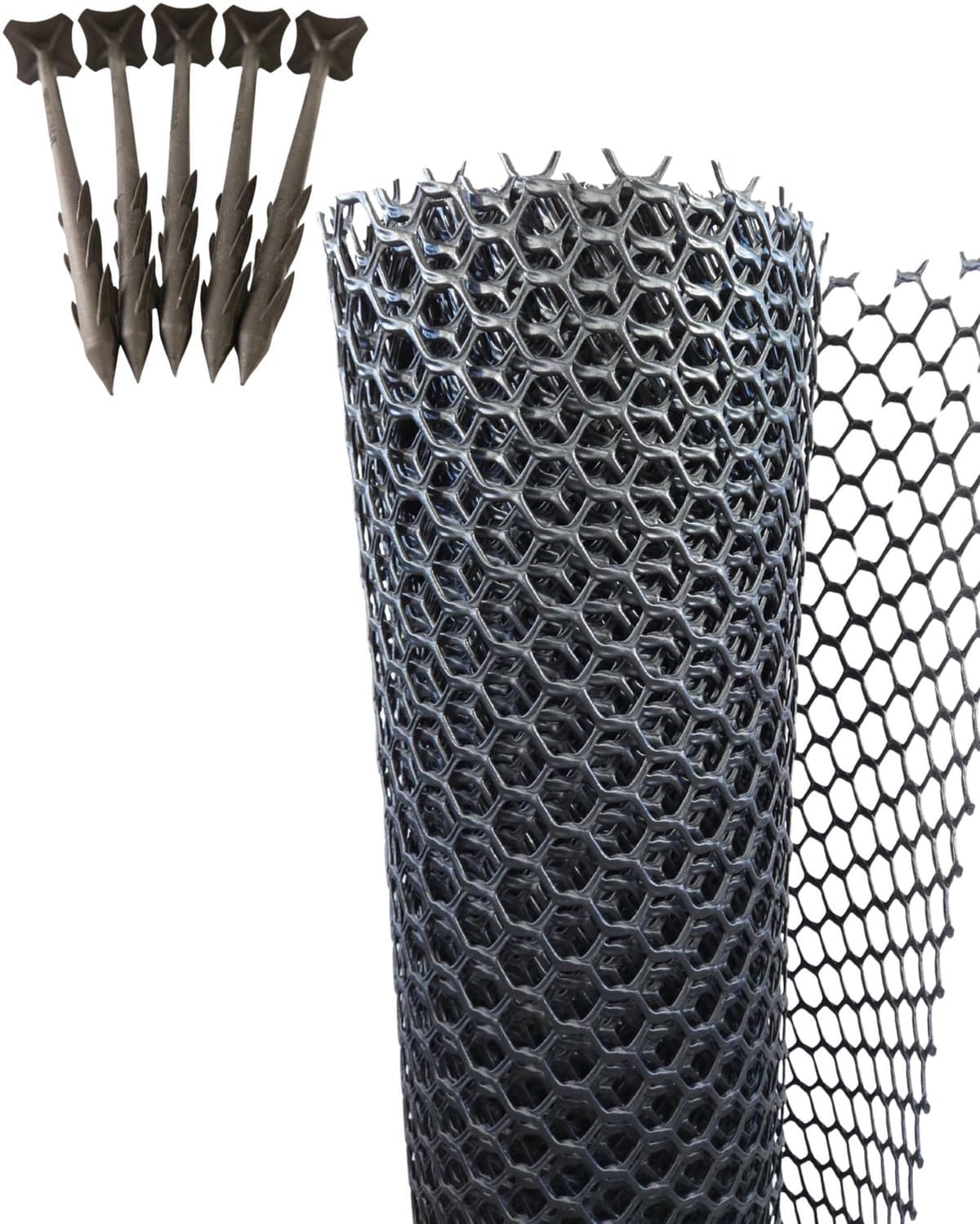 Grasmaaier Beschermmat - 1,3 m breed x 10 m lang - Zwart — afbeelding 1