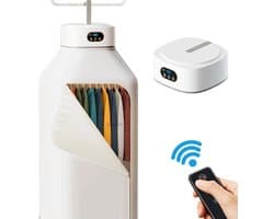 Cherrys Finds - Draagbare wasdroger - Mini kledingdroger - Draagbare kledingdroger - Opvouwbare Wasdroger - Mini Droger Met Afstandsbediening - 600W - PTC-verwarming - LED-display