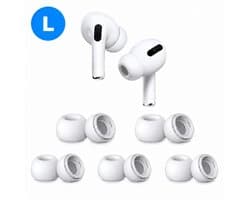 AirPods Pro Oordopjes - 5 Paar - L - AirPods Pro Ear Tips Vervanging - AirPods Pro Gen 1 en 2 - Wit