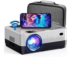 Beamer Draagbaar - 1080P Full HD WiFi Bluetooth - 7.500 Lumen LCD - Voor Thuisbioscoop En Feest