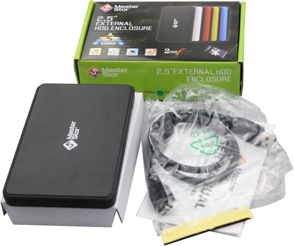Externe Harde Schijf - Draagbare Opslag - Bestanden Opslaan - Supersnelle USB 3.0 - 1 TB - Zwart — afbeelding 1