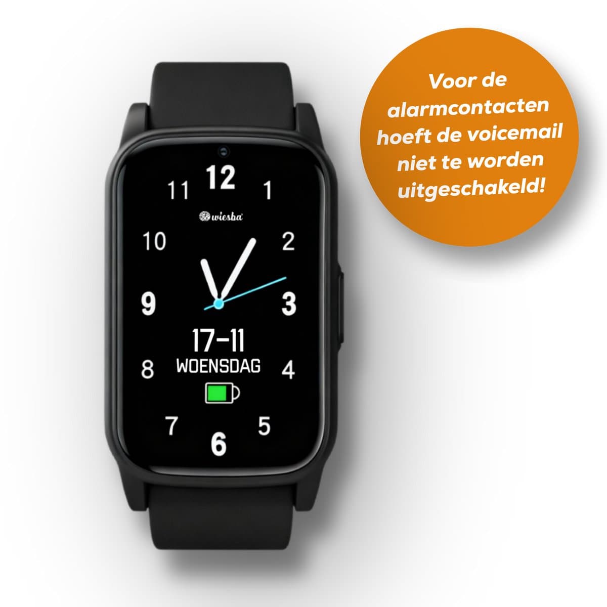 Wiesba® WB80S - GPS Horloge Senior - Smartwatch voor Ouderen - Persoonlijke alarmen - alarm horloge ouderen - GPS Horloge Alzheimer - Valdetectie — afbeelding 1