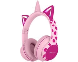 imoshion Kinder Koptelefoon Unicorn - Bluetooth en Decibelbegrenzer - Kinderkoptelefoon Draadloos en Met Draad