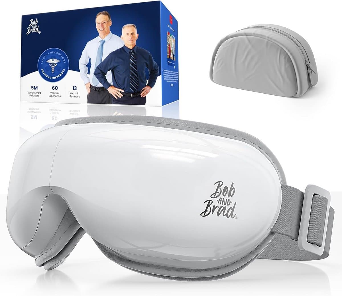 Bob and Brad EyeOasis 2 Eye Massager with Heat Function, Compression and Music, Foldable Rechargeable Eye Massager, Eye Therapy to Relieve Eye Pain, Improve Dry Eyes and Sleep — afbeelding 1