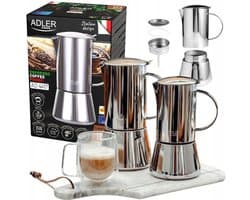 Adler Koffiezetter Espresso 620ml - Geschikt voor Inductie