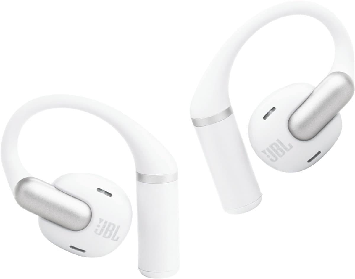 JBL Sense Pro - Open Ear Oordopjes - Oortjes Draadloos - Sport Oordopjes - Bluetooth - Sporten - Hardlopen - 38 uur - Spatwaterdicht - IP54 - Oorhaak - Wit — afbeelding 1