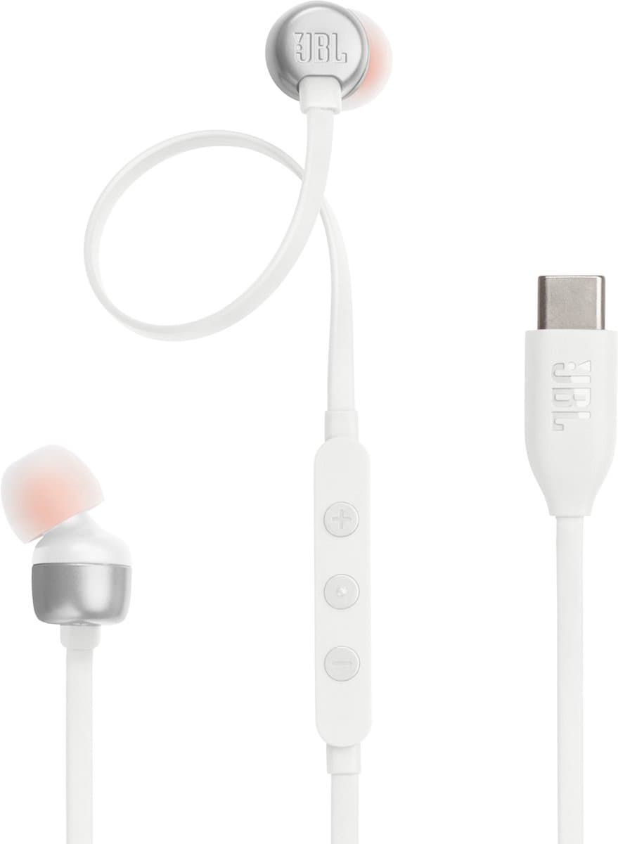 JBL TUNE 310C USB-C In-ear Bedrade oordopjes Wit — afbeelding 1