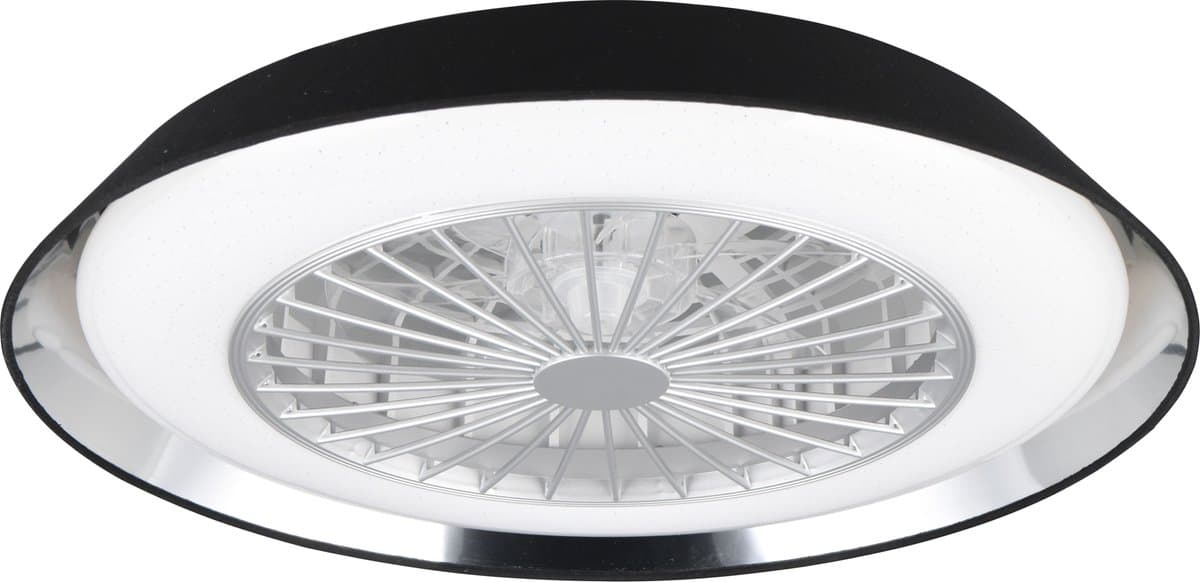 REALITY VARBERG - Ventilator - Zwart - incl. 1x SMD 30W — afbeelding 1