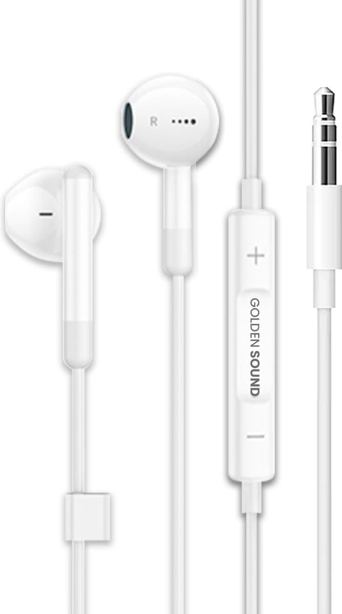 Golden Sound Bedrade Oordopjes - Oortjes met draad en microfoon - 3.5 mm jack aansluiting — afbeelding 1