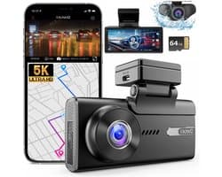 Nanocam M93 Pro dashcam voor auto met achter camera - 4K + Full HD resolutie - Parkeerbeveiliging - 64gb Micro SD - 4,0 inch Touch screen Lcd - 2x 150 graden kijkhoek - Nachtzicht