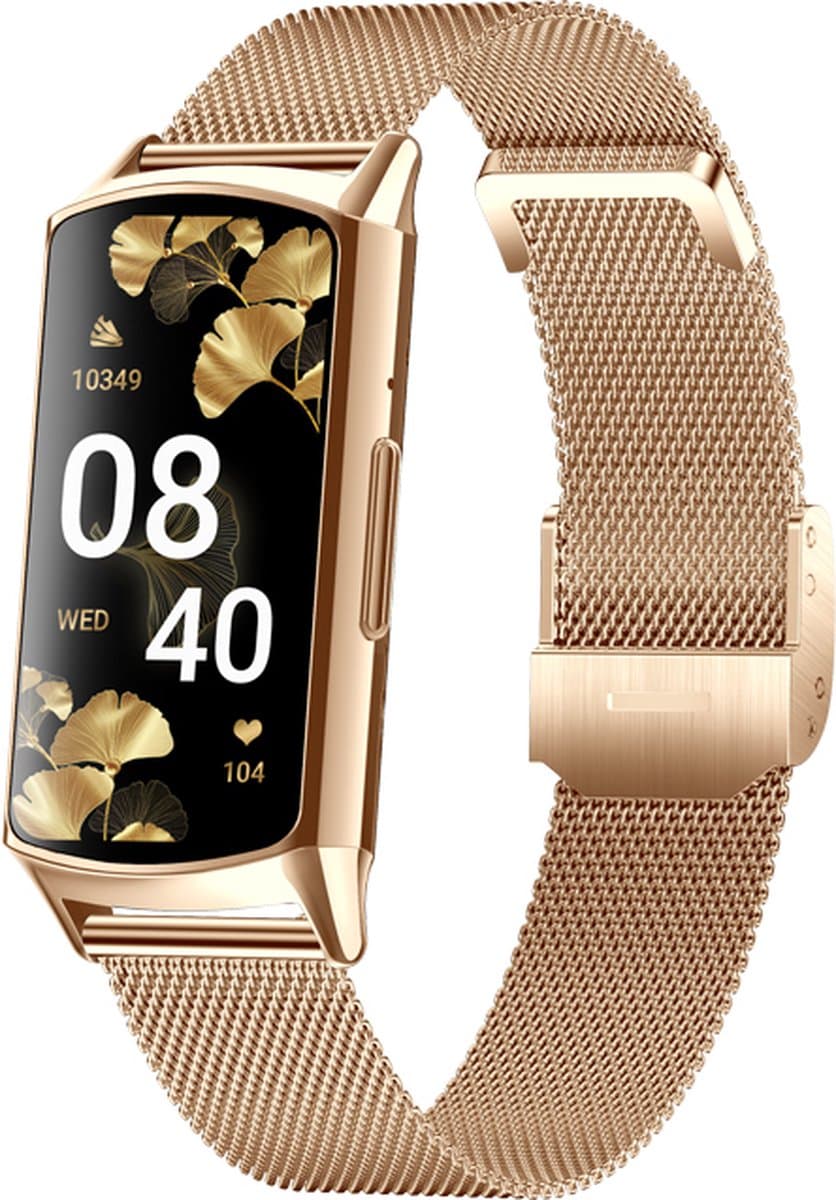 Kiraal Diva - Stijlvolle Activity Tracker - Functioneel - Android & iOS - RVS - Goud — afbeelding 1