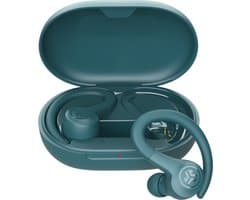 JLab Go Sport Draadloze Oordopjes - Oortjes Draadloos - Bluetooth - 35 uur Batterijduur - IP55 Waterbestendig - Aanpasbare EQ3 instellingen - Hardlopen - In Ear - Teal