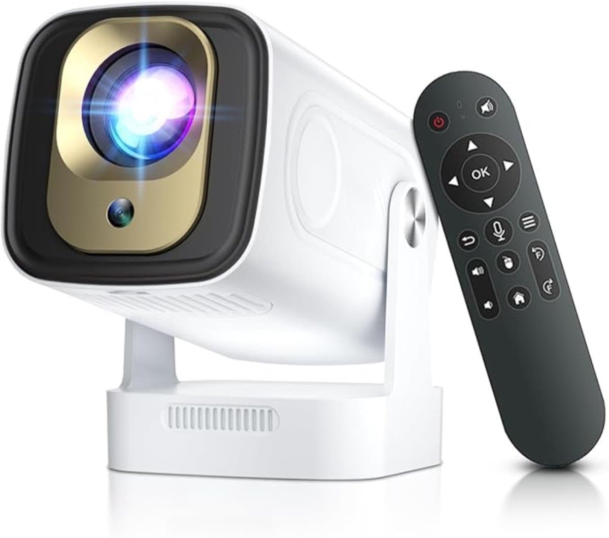 QORA® Mini beamers - Projector - Mini beamer - Wit - 20cm x 11cm x 10cm — afbeelding 1
