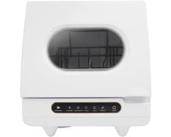 Allvia® Mini Vaatwasser - Kleine Vaatwasser - Vrijstaande Vaatwasser - met 2 Spoelmodi - 5 Functies - 360° Roterende Waterstraal