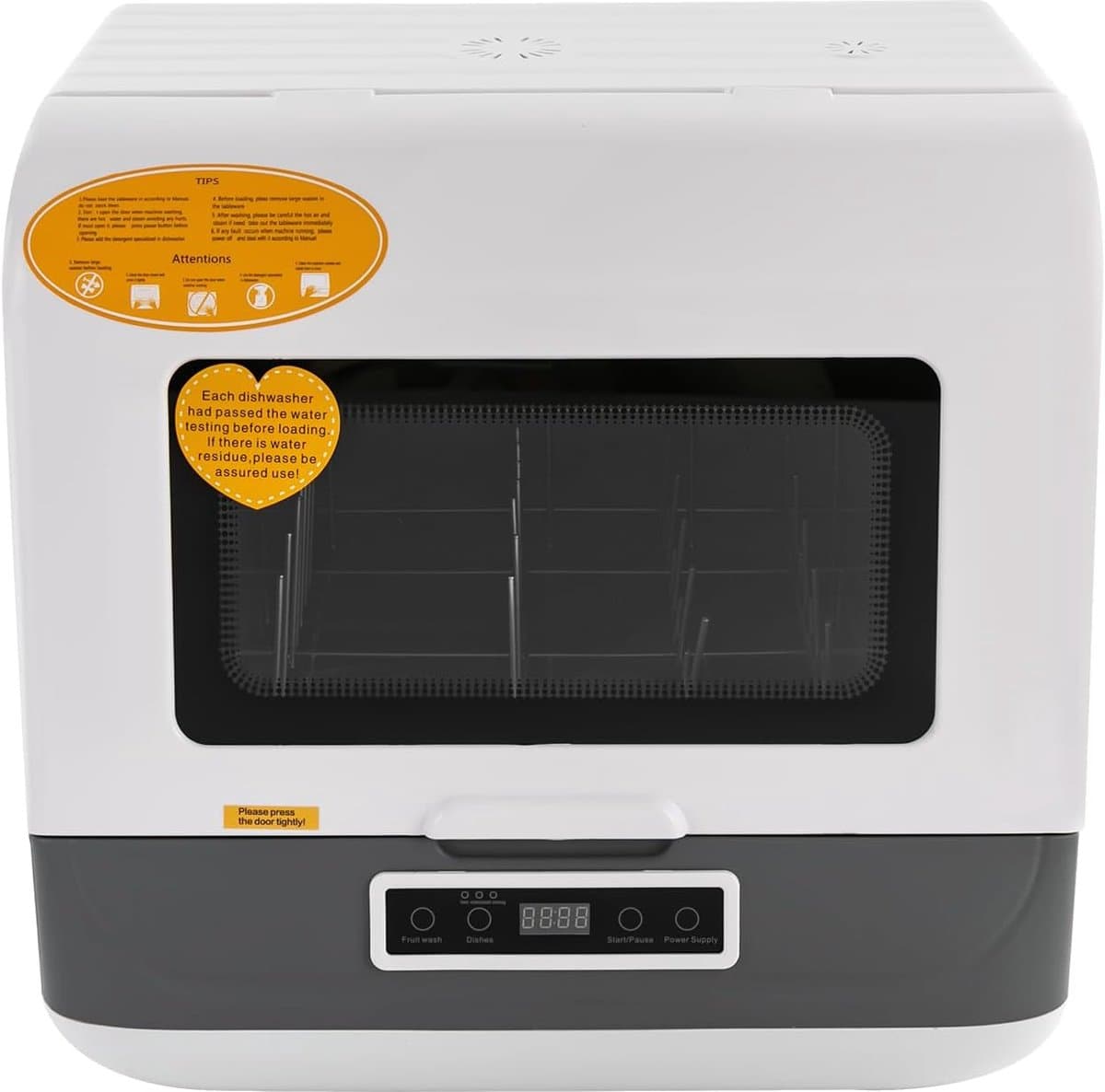 Mini Vaatwasser - Aanrecht Model - Keuken Reinigen - Energie Efficiënt - 4-6 Couverts - Wit — afbeelding 1