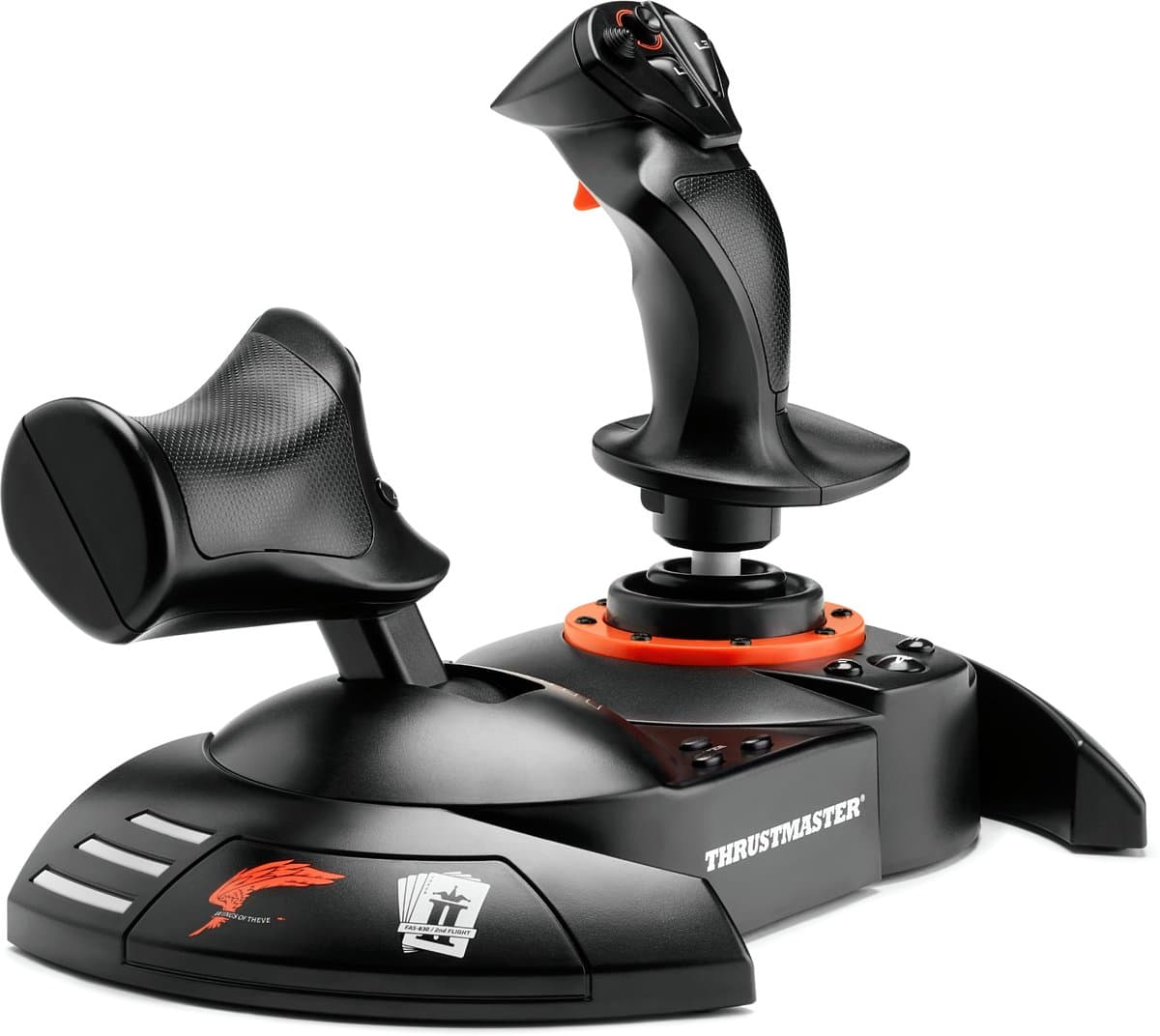 THRUSTMASTER T.FLIGHT HOTAS NEO ACE COMBAT 8 WINGS OF THEVE Edition - Flight joystick & throttle met vibratiefeedback - PS5, PS4, PC - Officieel gelicentieerde simulatiecontroller — afbeelding 1