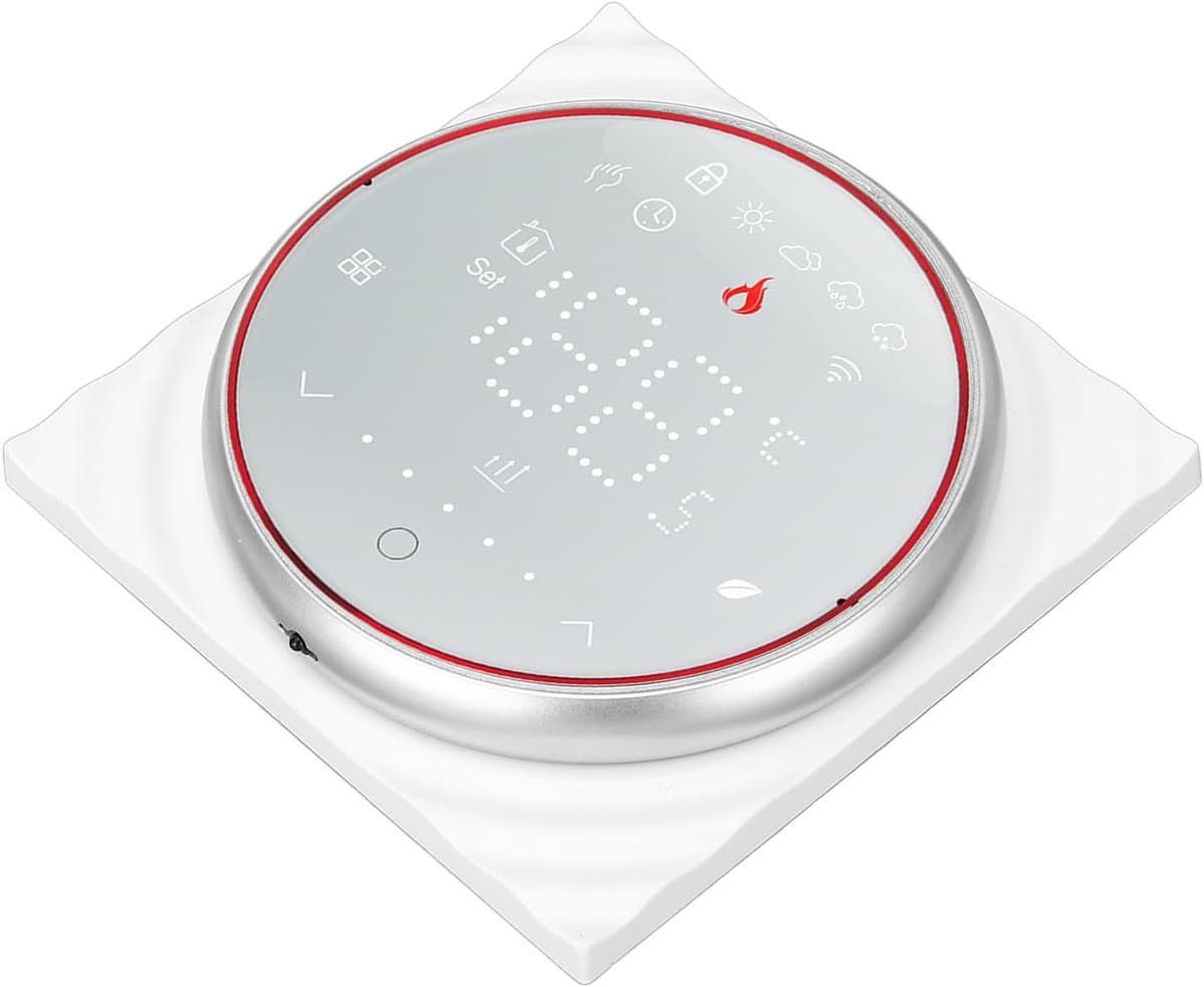 Slimme Thermostaat - Verwarming Controller - Energie Besparen - 5+1+1 Schema - 13 mm dik - Wit — afbeelding 1
